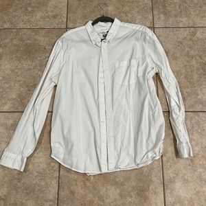 White Old navy XL button down